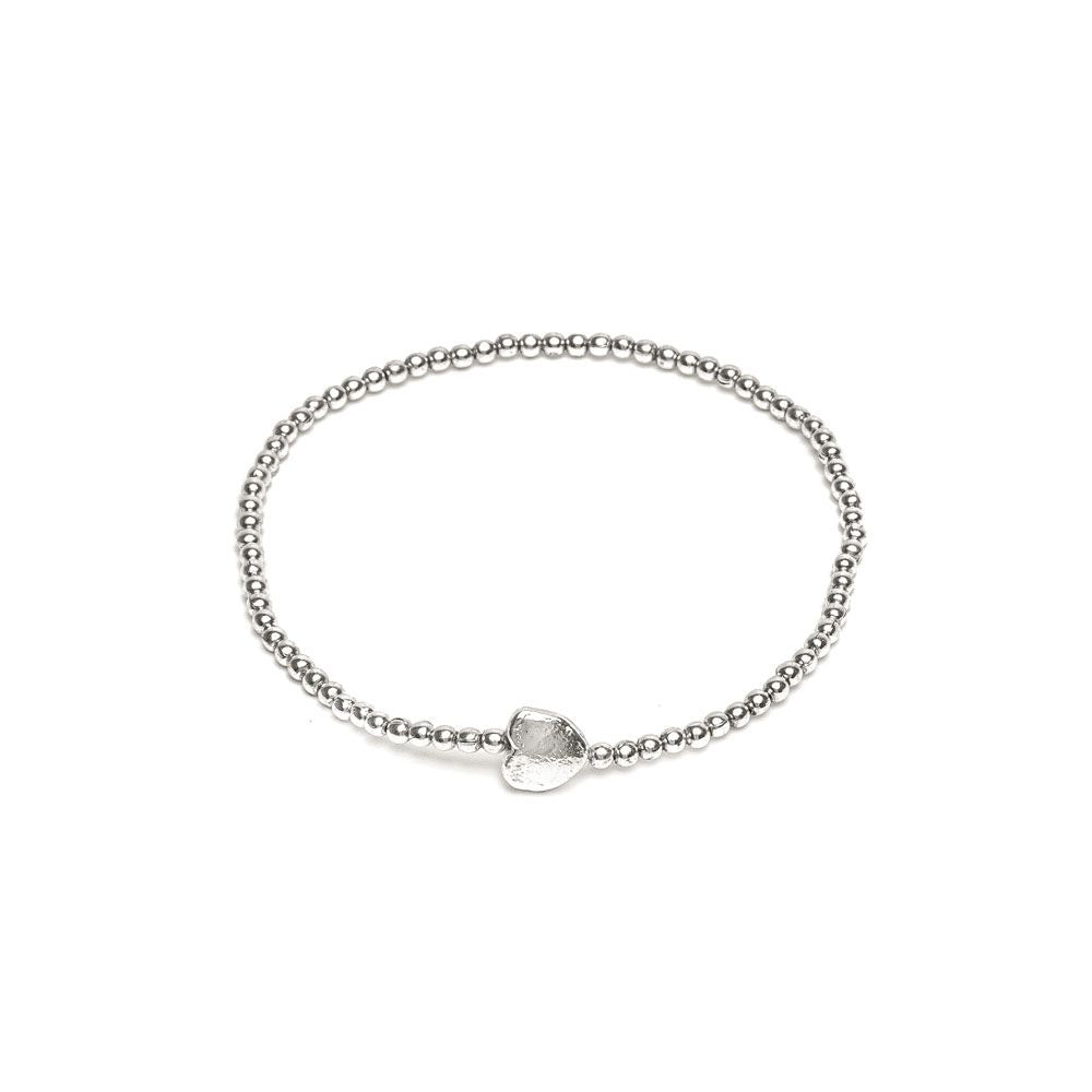 Bracciale elastico cuoricino