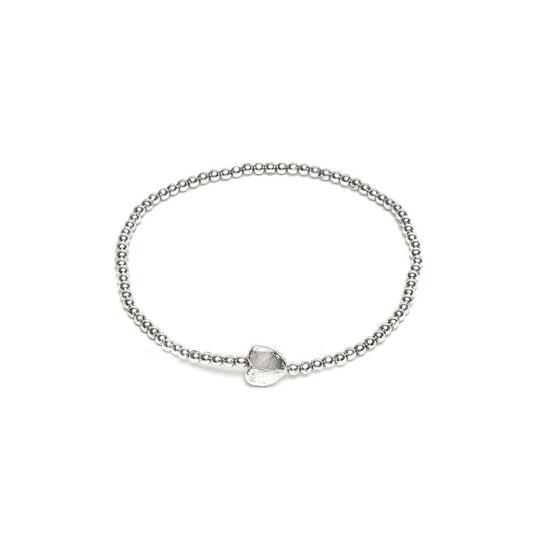 Bracciale elastico cuoricino