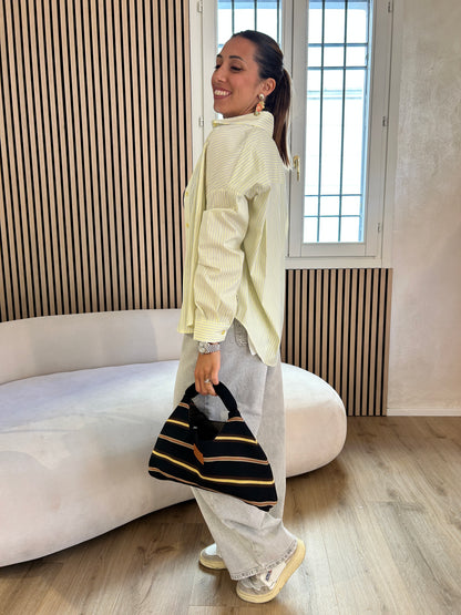 Camicia righe giallo