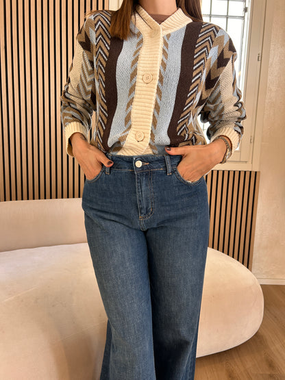 Cardigan Jacquards spalline imbottite