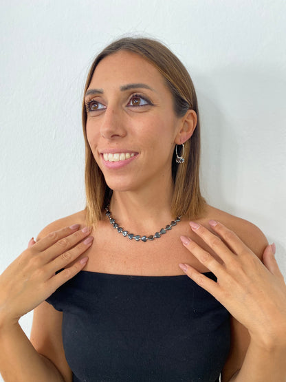 Collana cuori grandi bombati