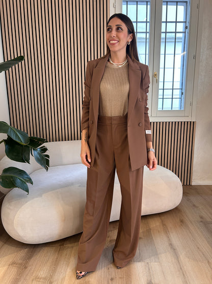 Pantalone over con pences moka