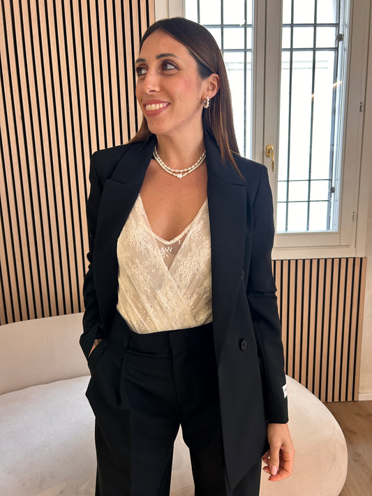 Giacca doppiopetto nero