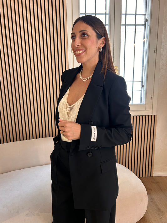 Giacca doppiopetto nero