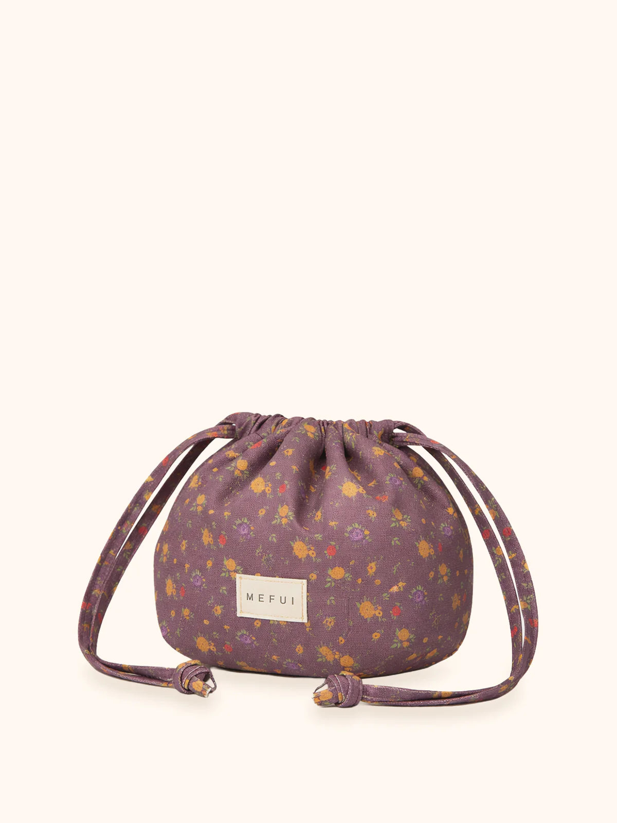 Sack bag fantasia fiorata viola