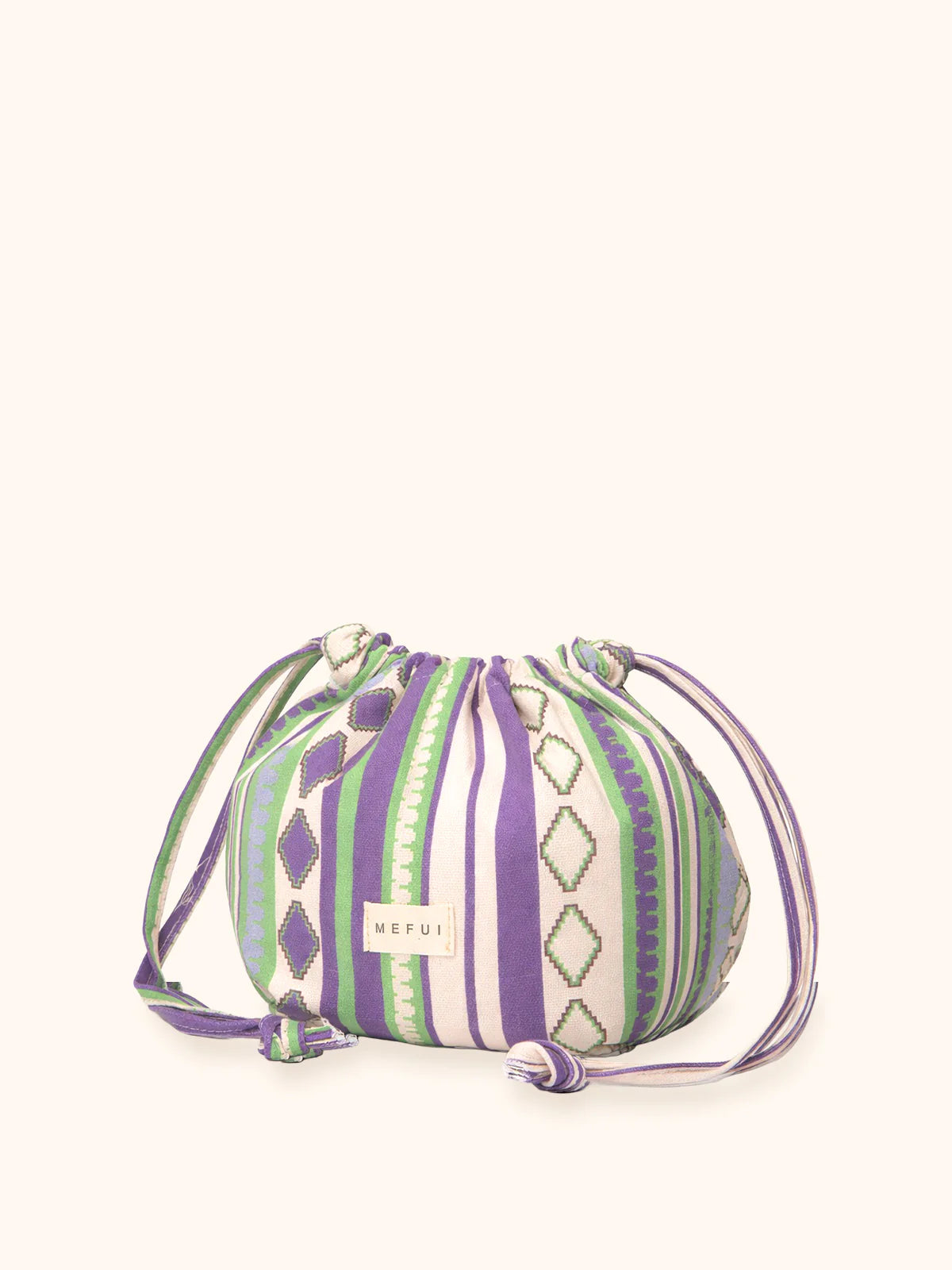 Sack bag fantasia Viola e Verde