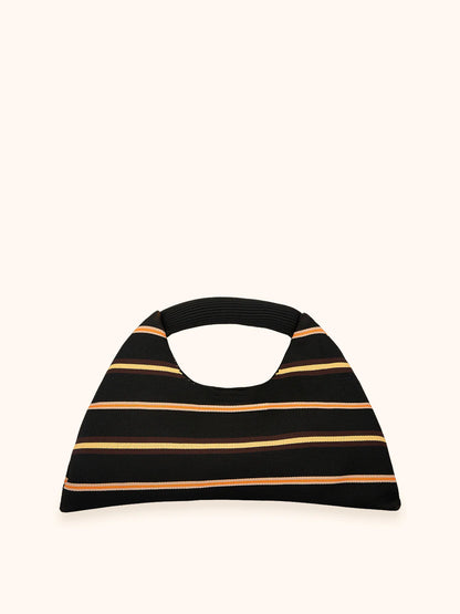 Mini bag black rigata