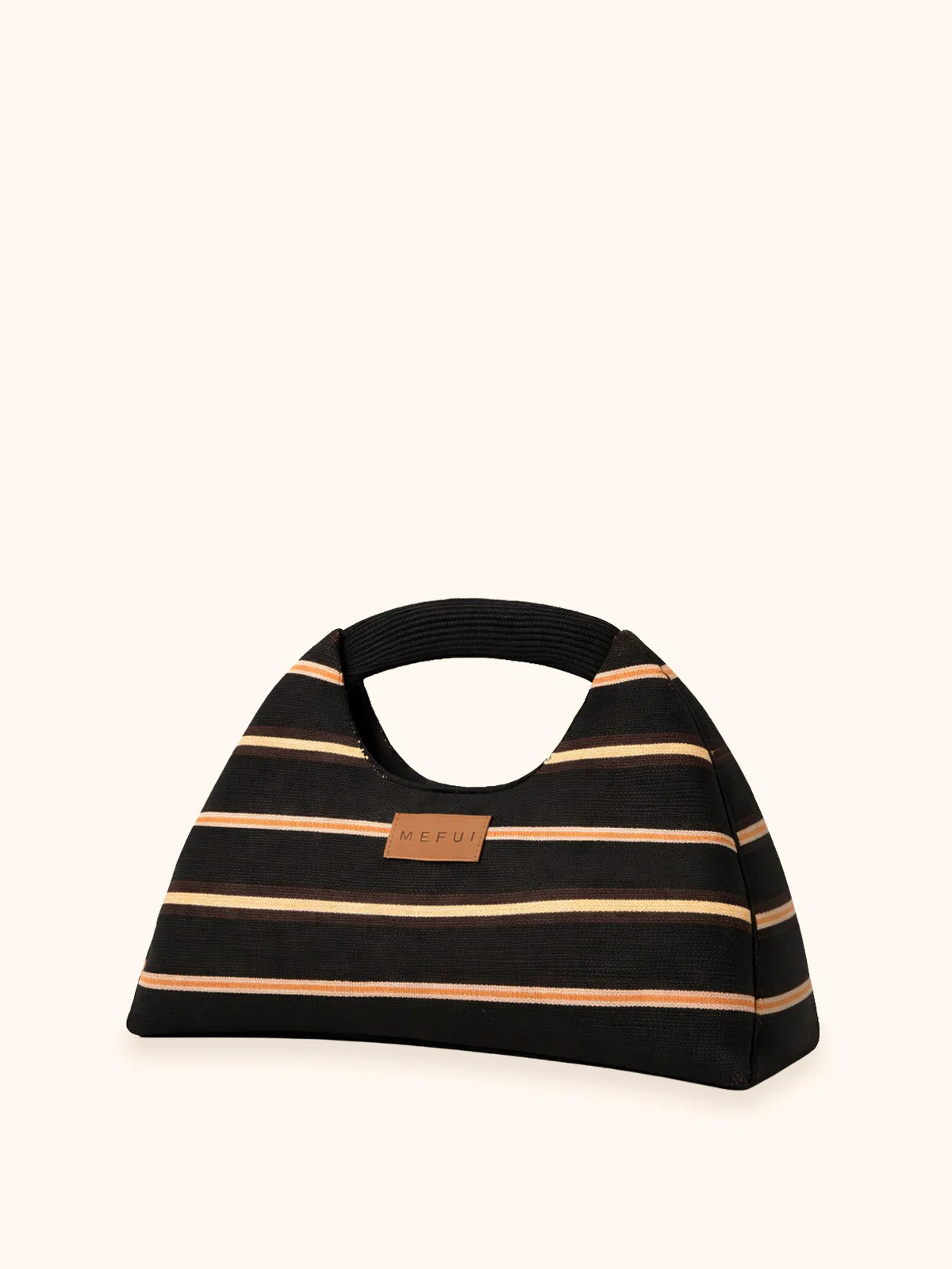 Mini bag black rigata