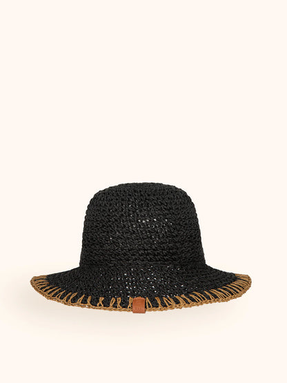 Cappello paglia black