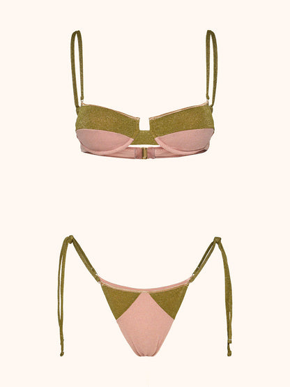 Bikini pink/green
