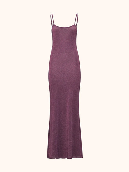 Vestito lurex bordeaux