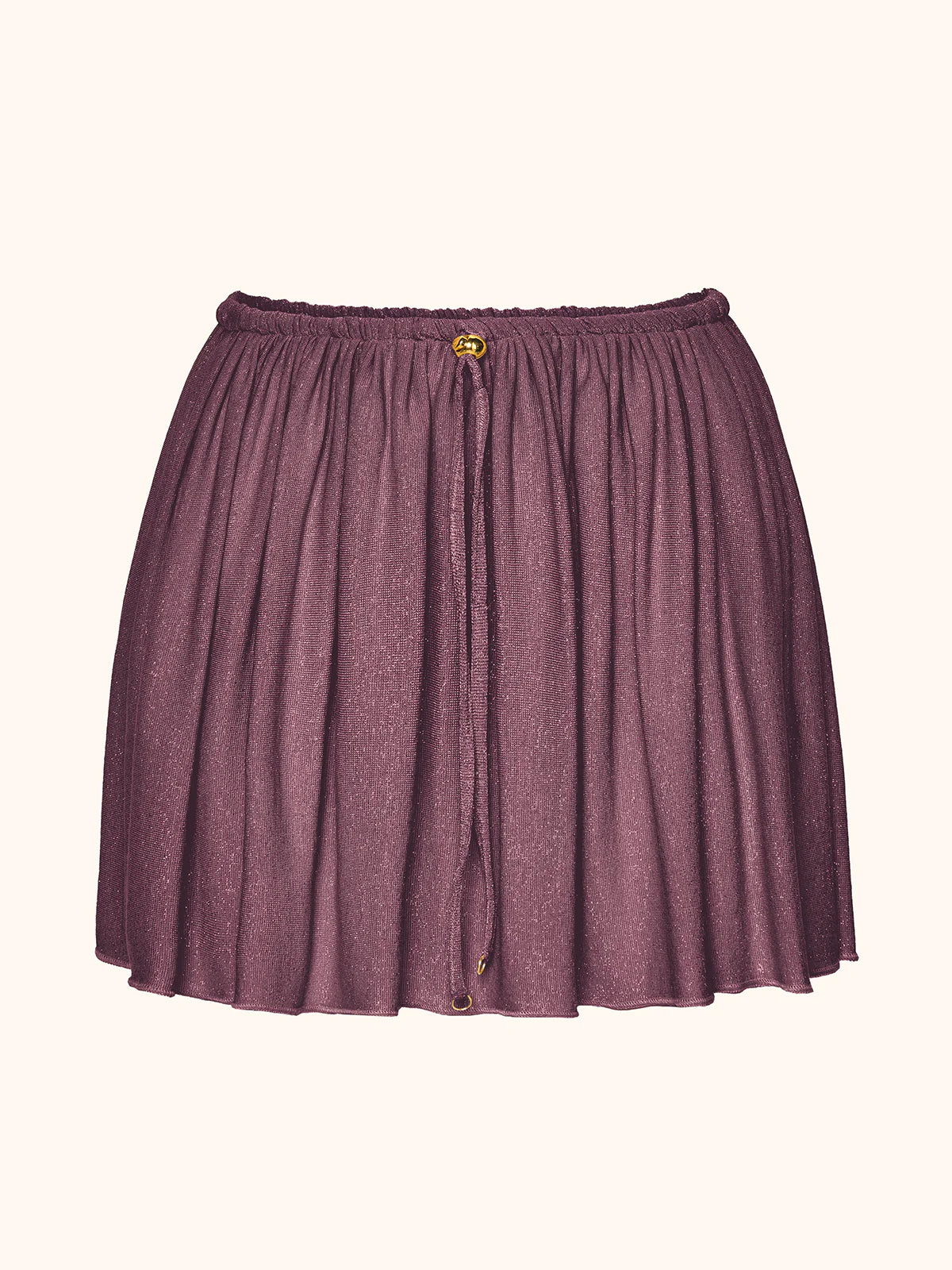 Gonna lurex bordeaux