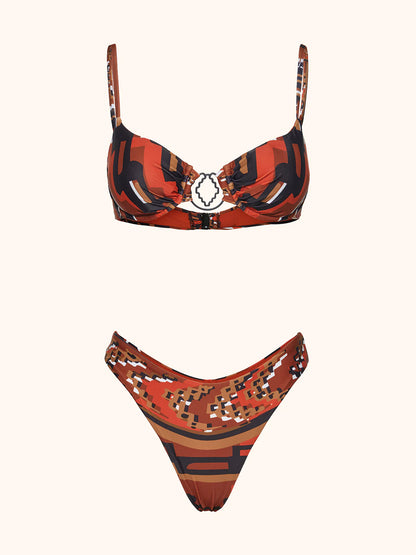 Bikini stampa Safari