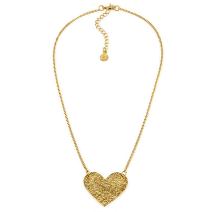 Collana cuore piatto