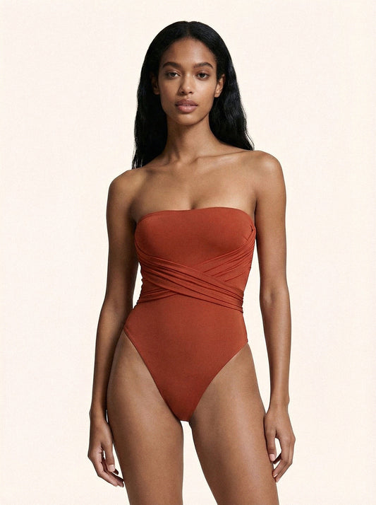 Monokini Red clay