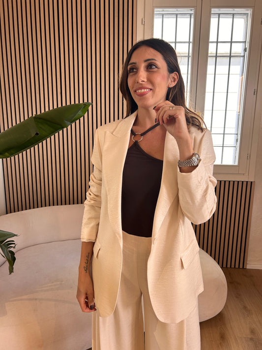 Giacca fiammata burro