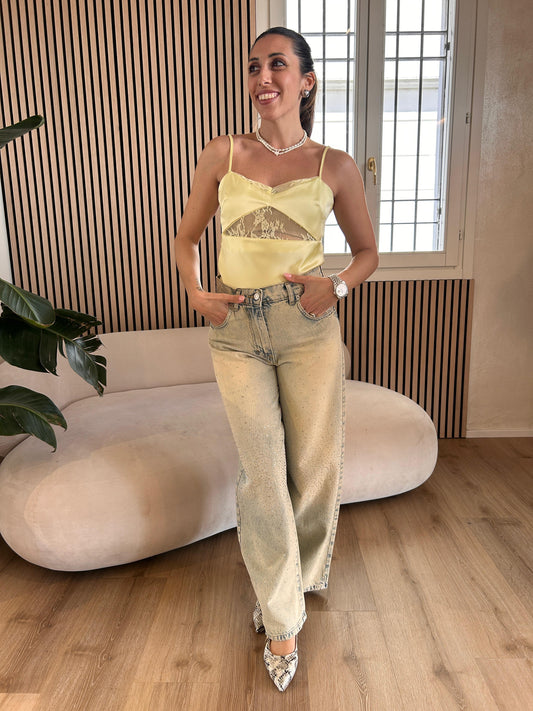 Jeans Bella con strass