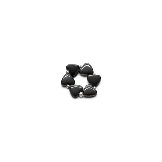 Anello elastico cuori grandi bombati